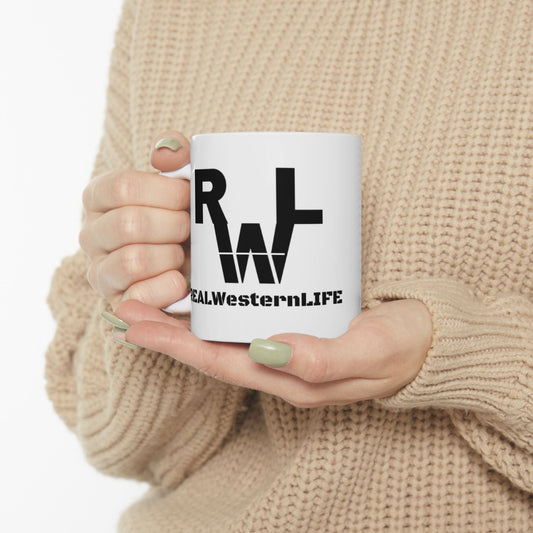 Real Western Life (RWL - Ceramic Mug - Customizable with your own Ranch/Brand name or leave it with RWL Branding