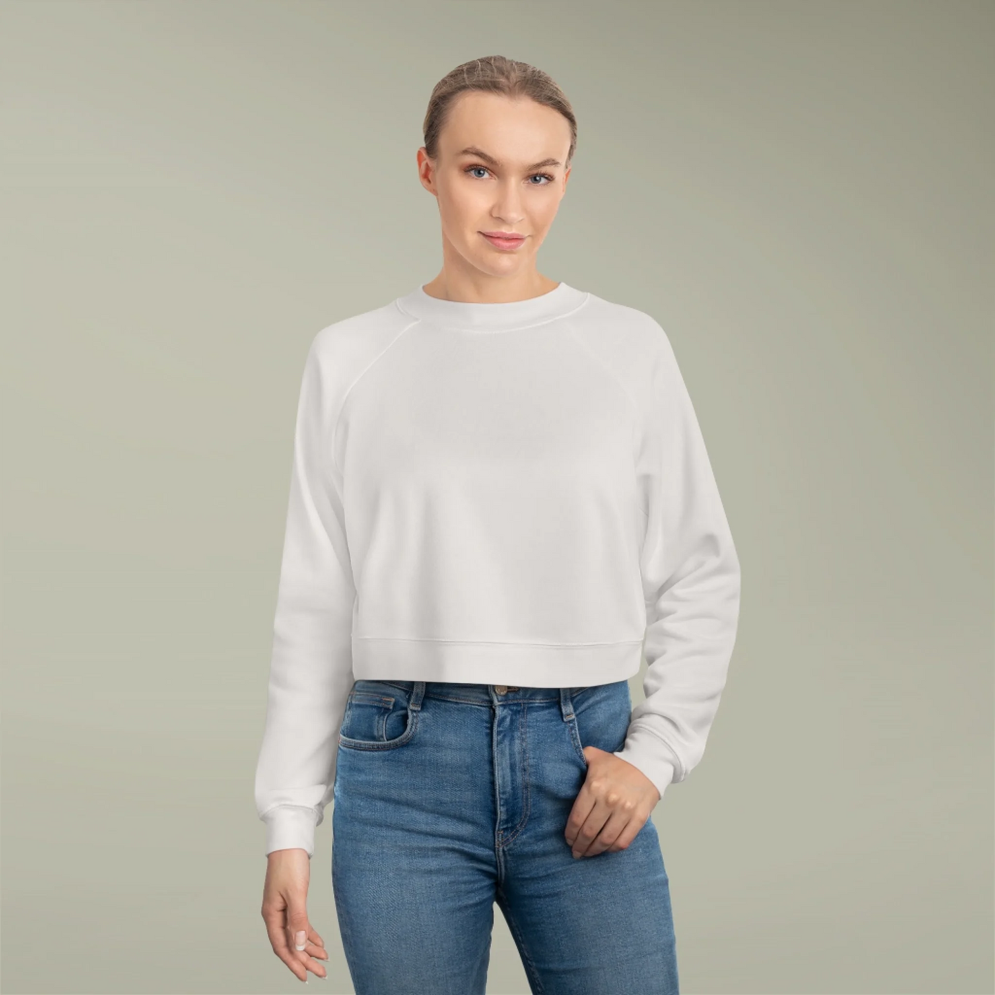 Women's Cropped Fleece Pullover - Sizes S - 2XL - Customize with your own brand or wear the Real Western Life (RWL) Branding