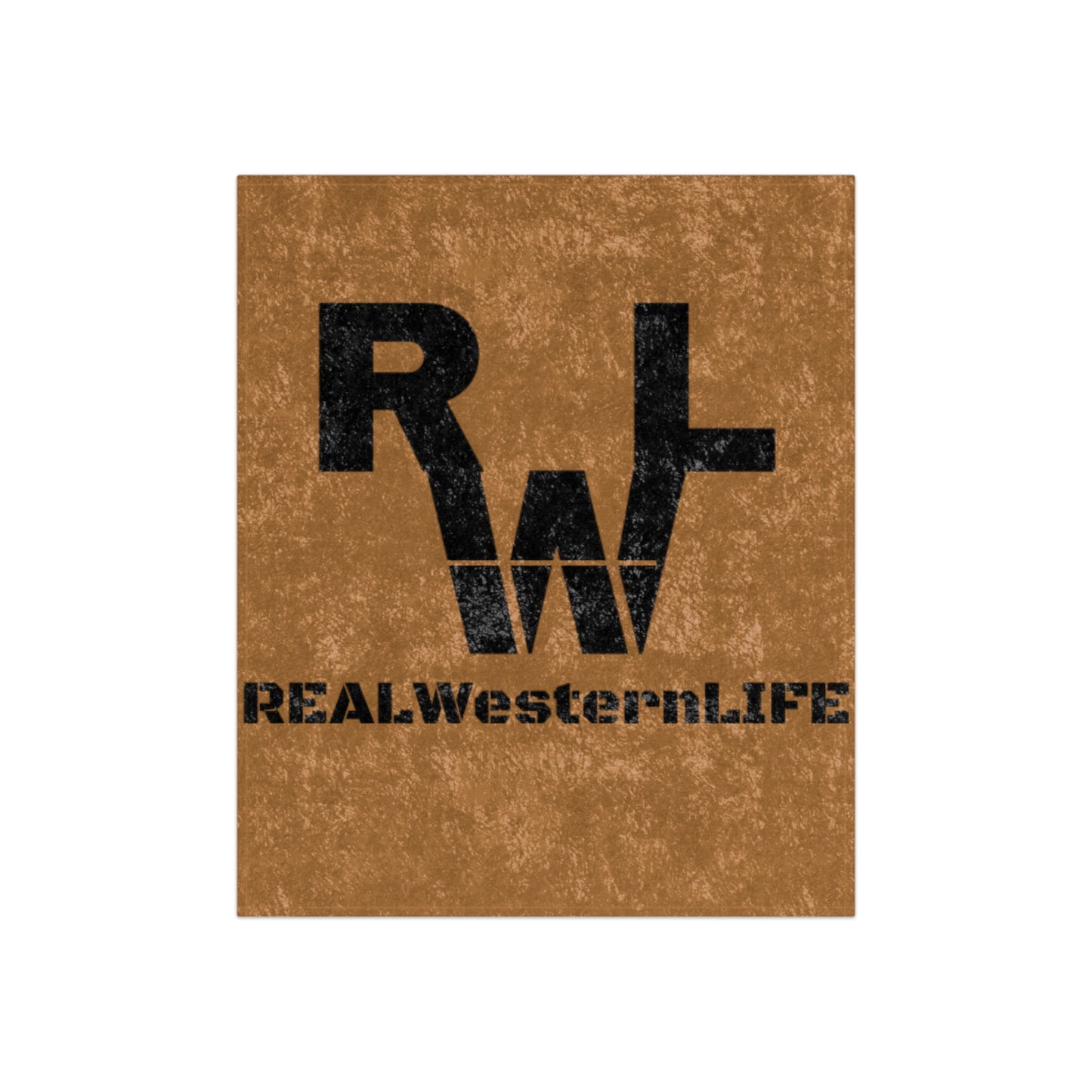 Crushed Velvet Blanket, Customizable with your Brand/Ranch name or wear it Real Western Life (RWL Branding