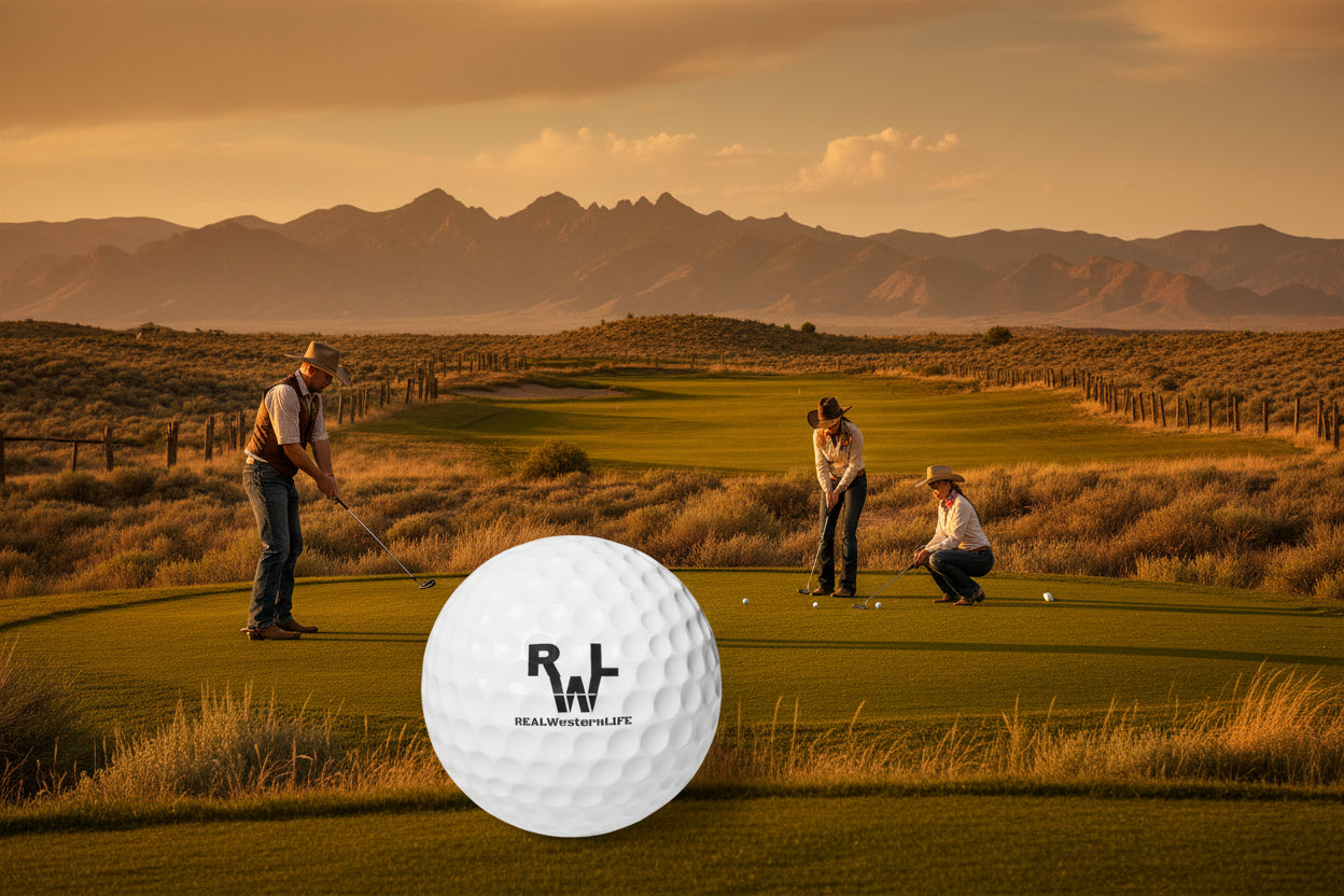 Golf Balls Set - Customize with your own brand and ranch name or leave it with Real Western Life Branding