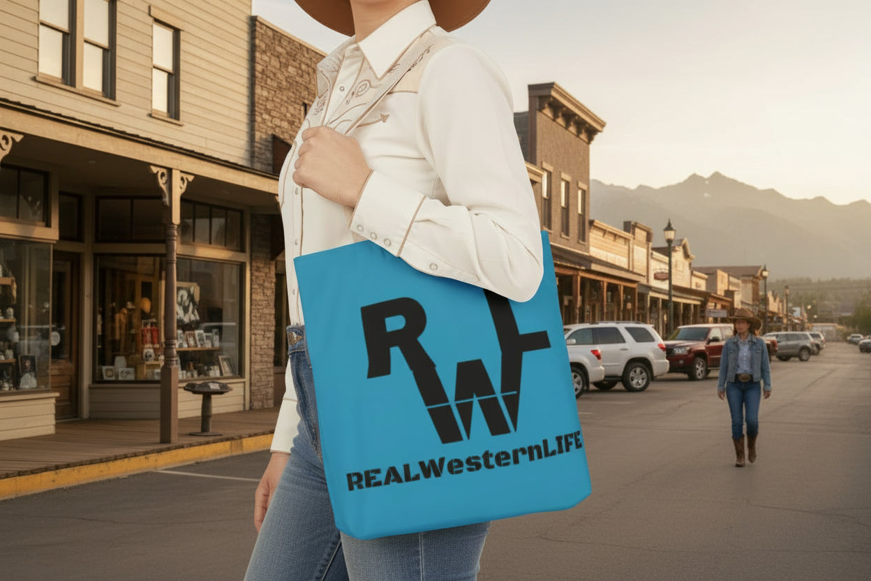 Real Western Life (RWL) - Stylish Canvas Tote Bag customized with your own Brand/Ranch name or leave it with the RWL Branding