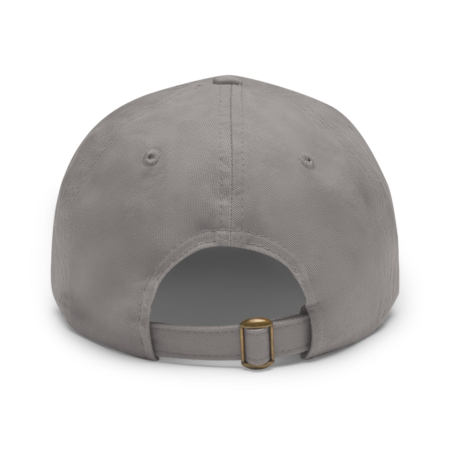 Leather Patch Dad Hat — RW RealWaterLife Logo Adjustable Baseball Cap