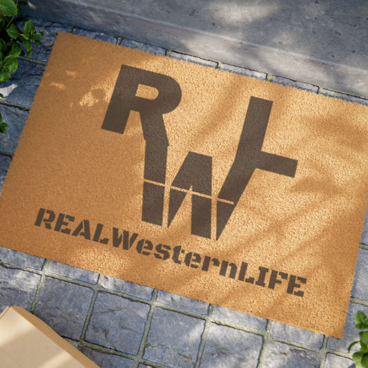 Real Western Life (RWL)  - Doormat - Rustic Welcome Mat, Customizable with your own Brand/Ranch name or leave it with RWL Branding