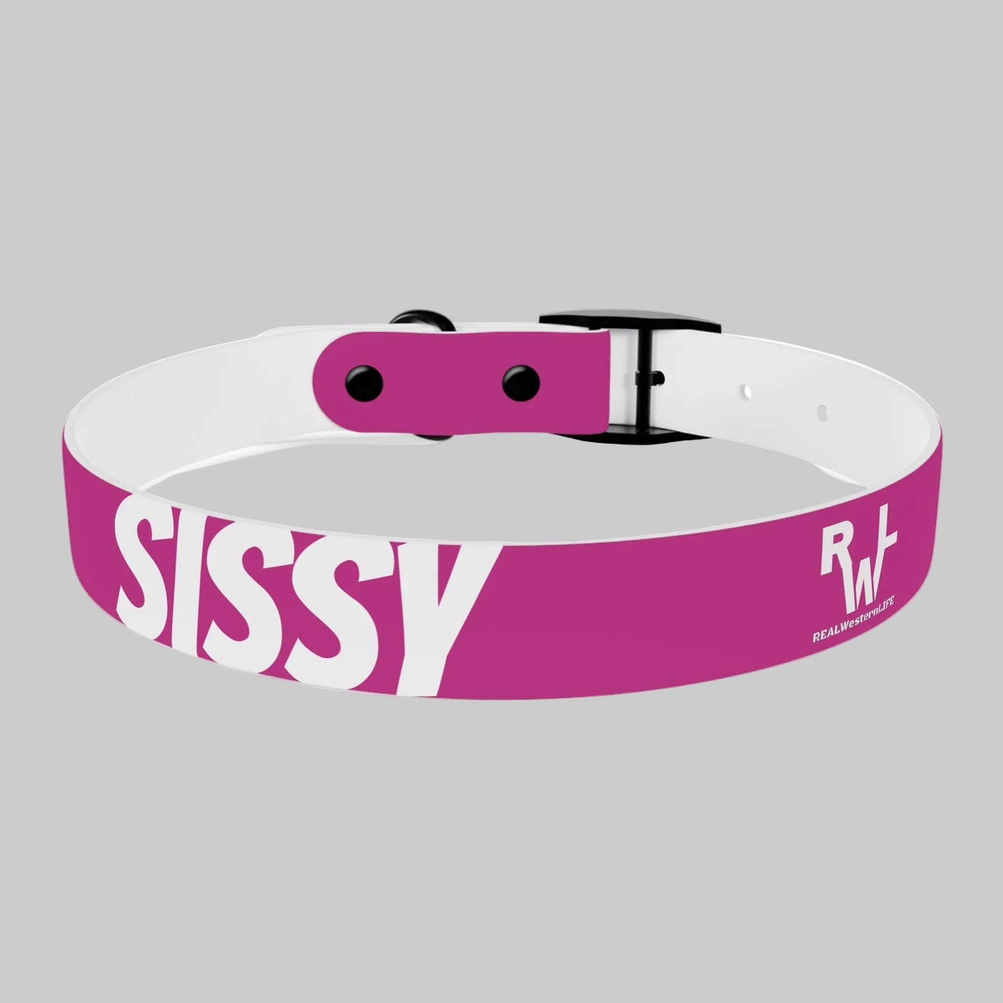 Dog Collar  - Pink - Customizable with your own Ranch/Brand, and Dogs name or leave it with RWL Branding and your dogs name.