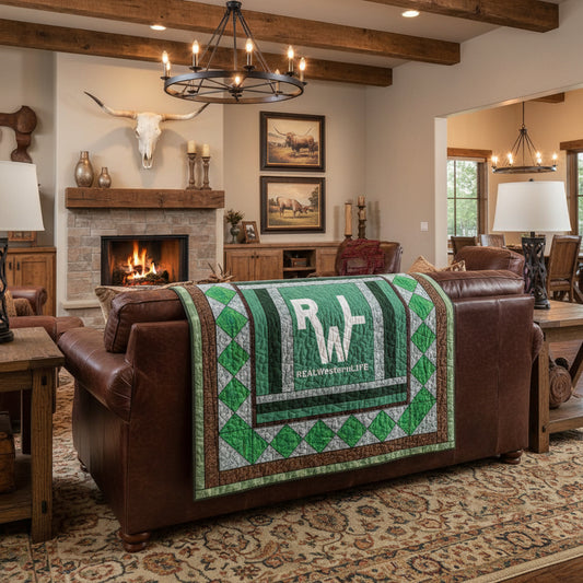Frontier Sagebrush - RWL Custom Brand Quilt