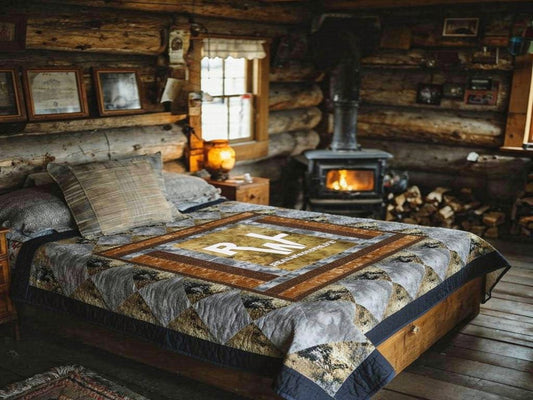 Rustic Ranch RWL Brand Quilt  - Custom