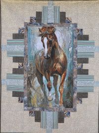 Spirit of the West Custom Handmade Horse Quilt